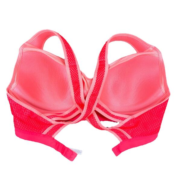 INCREDIBLE by Victoria's Secret Sports Bra Size 36D Pink Crossback Full Support - Picture 4 of 9